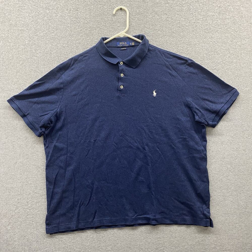 Polo Ralph Lauren Classic Fit Polo Shirt Men’s XL Navy Blue Pony Cotton Golf